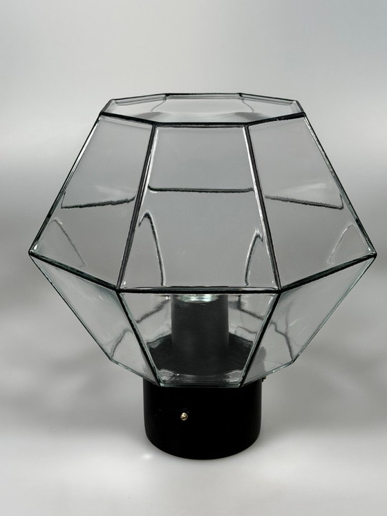 Image 1 of 1960s/70s Plafoniere ceiling lamp by Glashütte Limburg, Germany, Space Age