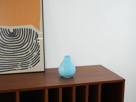 Image 1 of Light blue glass vase, Danish design, 1970s, made in Denmark