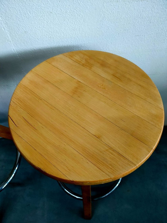 Image 1 of Vintage swivel stool/work stool piano stool potter's stool