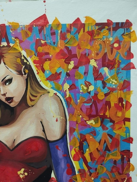 Alberto Ricardo - Jessica Rabbit - Artist's painting – Paintings & Drawings, Canvas (photo 7 of 15)