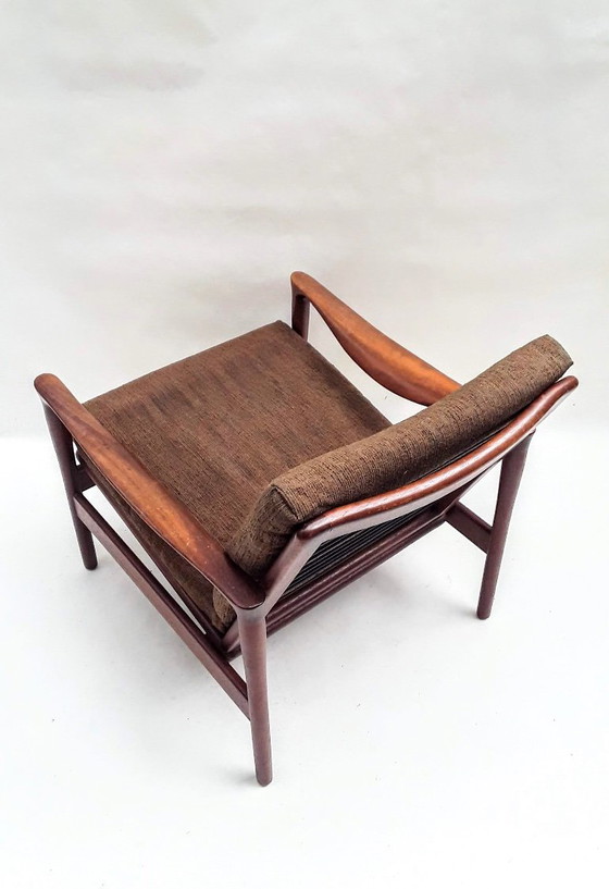 Poltrona Fredrik A. Kayser Mod. 563 Vatne Anni '60 – Vatne Lenestolfabrikk, Poltrone, Textile (photo 5 of 6)