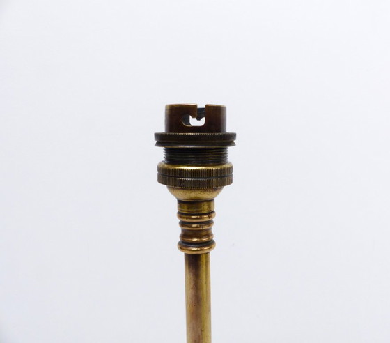 Image 1 of Articulated tripod lamp base in brass, Arts & Crafts style, in the style of W.A.S. Benson, circa 1900-1930