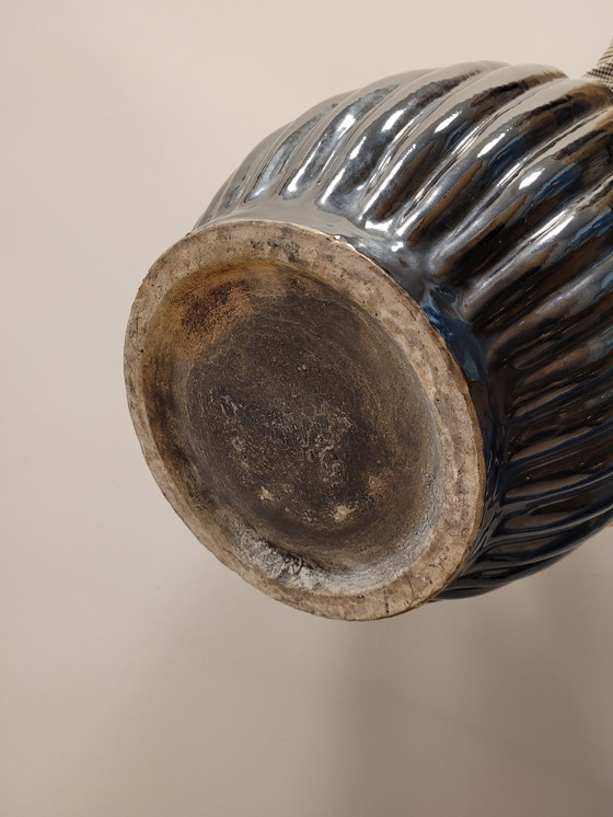 Image 1 of Coppia di vasi/giare in ceramica nera, metà del XX secolo - Italia