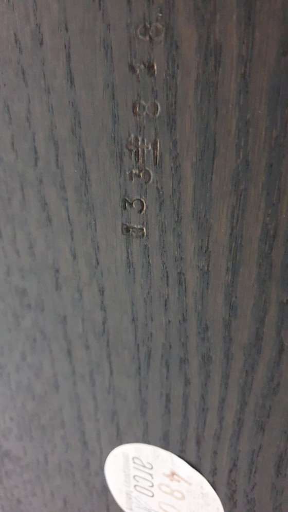 Image 1 of Arco Tisch aus reiner Eiche, geräuchertem Edelstahl, niederländisches Design, 210 x 90
