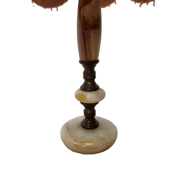 Image 1 of Lampe vintage en marbre onyx