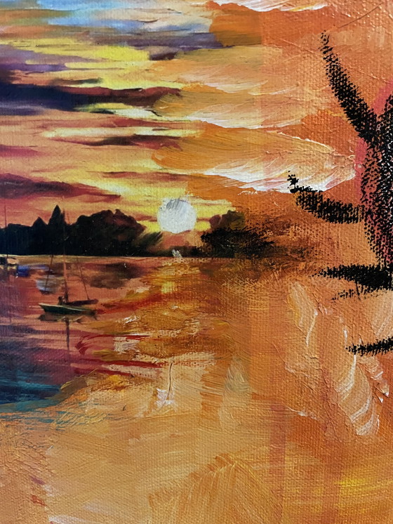 Image 1 of Bernard Bieling " STATUE DE LIBERTÉ " 100x70 cm.