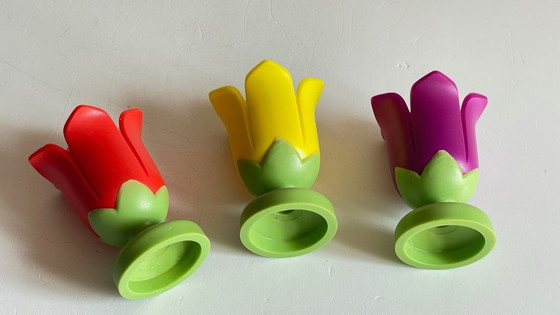 Image 1 of Vintage Tulip Egg Cups