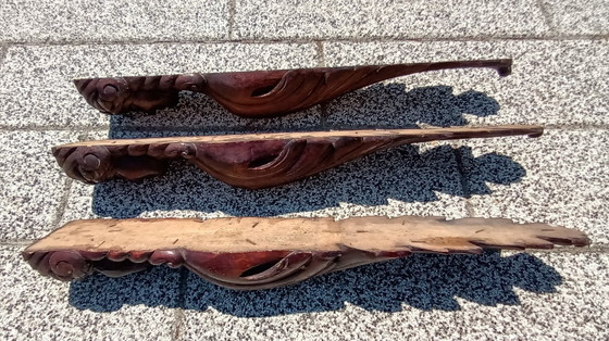 Image 1 of Cariatide scolpita in legno antico 3: Donna