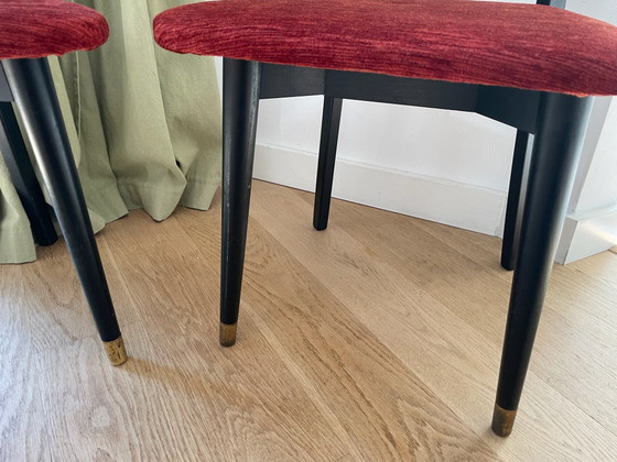 Set di 2 sedie vintage – Sedie da pranzo, Legno, Ottone (photo 15 of 15)