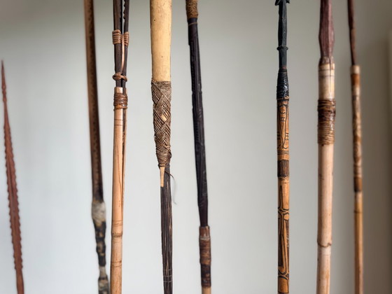 Arc et flèches des tribus Sepik et/ou Asmat de Papouasie-Nouvelle-Guinée – Objets déco, Bamboo (photo 10 of 17)
