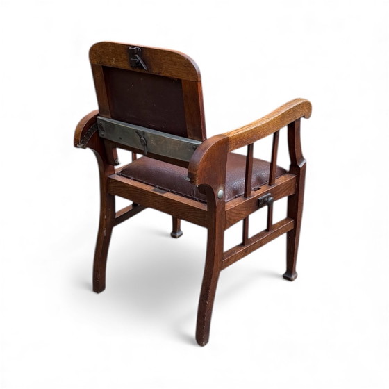 Image 1 of Vintage Kappersstoel ca.1910