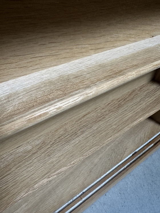 Image 1 of XL wandvitrine voor verzamelingen - eik