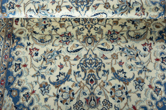 Image 1 of Handgeknoopt oosters tapijt Nain 9La - 200 x 127 cm - met zijde - Fijngeknoopte kunst