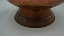 COPPER DUTCH HELMET COAL ASH SCUTLLE BUCKET DELFT BLUE HANDLE BRASS LION HEAD