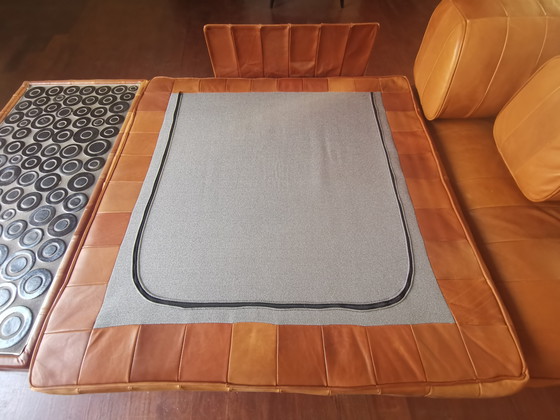 Image 1 of DE SEDE DS 88 modular sofa in cognac patchwork leather