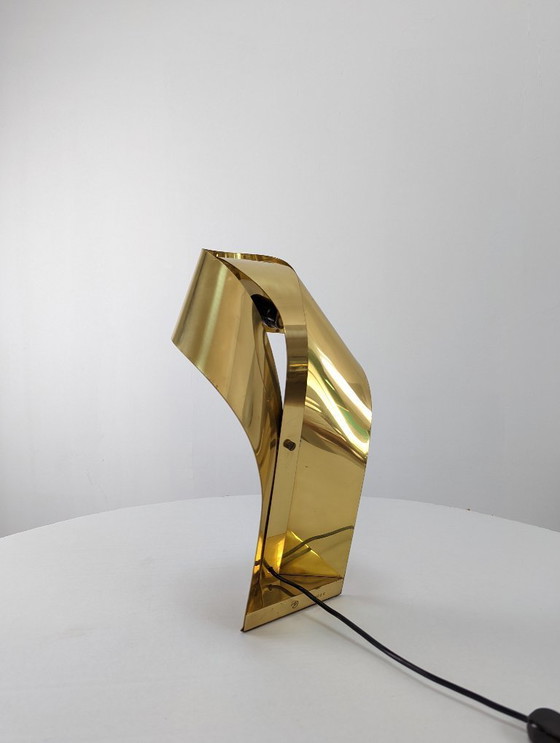 Image 1 of Limited Edition Sculptural Brass Lamp by Serge Mansau, 1970s