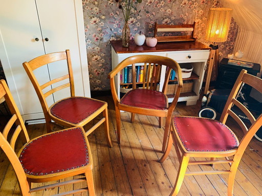 Chaises de cuisine rétro