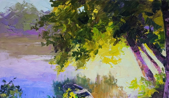 Image 1 of Evening in the Forest by the River