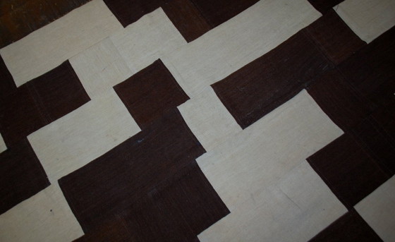Image 1 of Kilim turco vintage fatto a mano con tecnica patchwork, 161 cm x 212 cm, anni '70 - 1B532