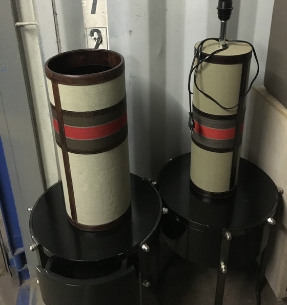 Image 1 of Eichholtz Lamp With Shade And Umbrella Stand