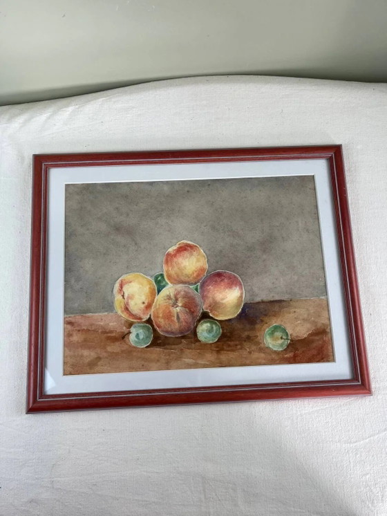 Gerahmtes Stillleben – Gemälde & Zeichnungen, Paper, Vintage (photo 9 of 9)