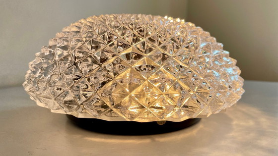 Image 1 of Lampada da soffitto in semicristallo anni '50