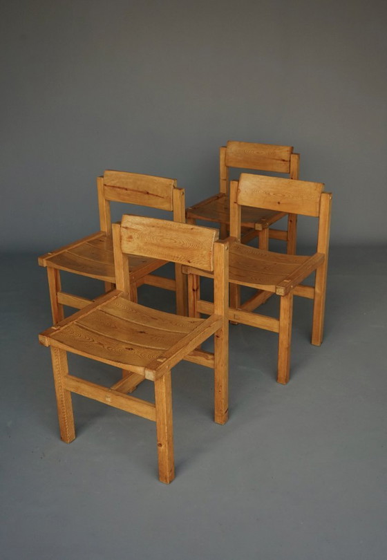 Image 1 of Set da pranzo in pino di Edwin Helseth per Stange Bruk, anni '60