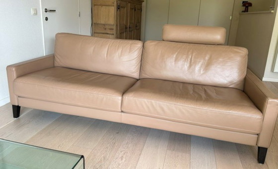 Image 1 of Splendido set Rolf Benz EGO – Pelle beige di alta qualità