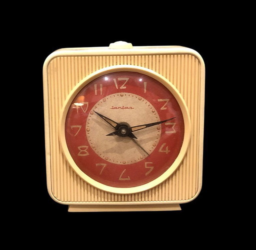 Despertador vintage JANTAR URSS – Esfera roja – Años 60 – Funcionando