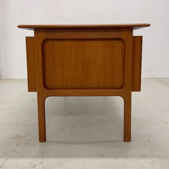 Image 1 of Teak Executive Desk By Arne Vodder For Brouer, 1960s