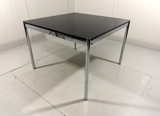 USM Haller Esstisch Fritz Haller 1980er Jahre – Esstische, Chrome, Wood (photo 10 of 20)