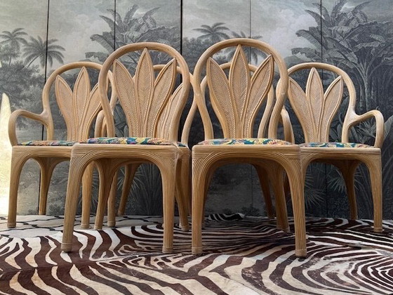 Image 1 of 6 Esszimmerstühle aus Bambus von Vivai del Sud