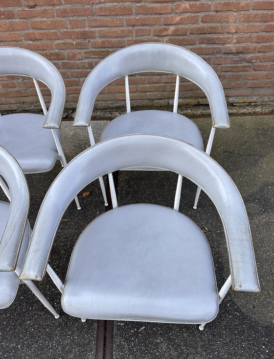 Image 1 of 4x Fasem P40 design eetkamerstoelen 