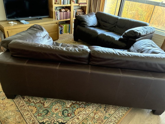 Image 1 of De Sede DS17 set van 2-zit en 3-zit 