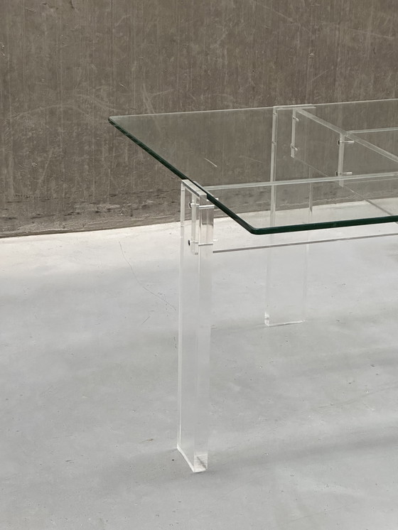 Image 1 of Table basse vintage Swart / plateau en acrylique et verre '60