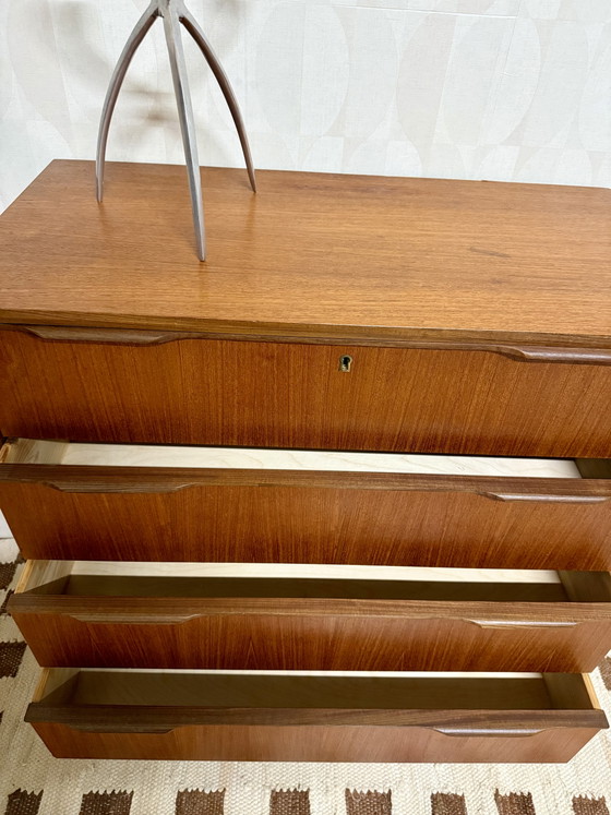 Cassettiera danese vintage | Teak | Mid-century | Anni '60 – Cassettiere, Wood (photo 6 of 7)