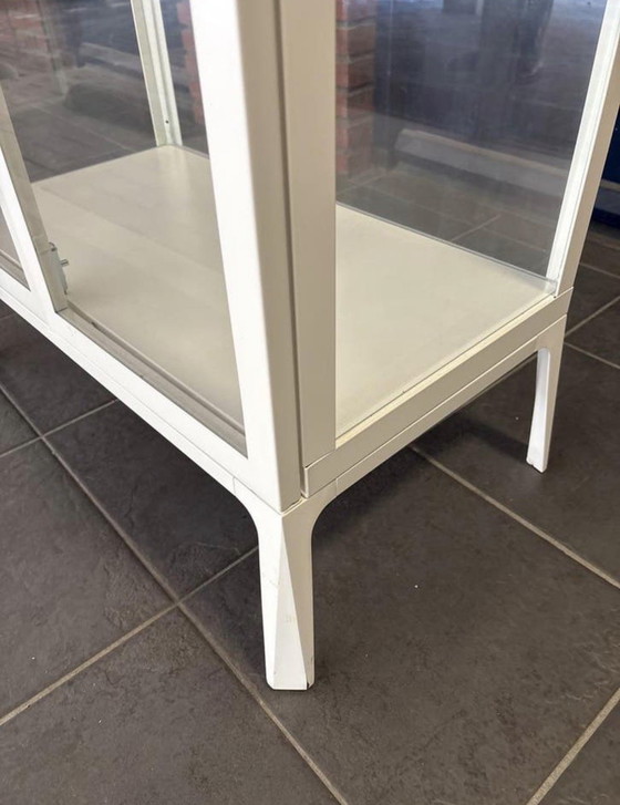 Image 1 of Ikea Vitrinekast Wit Metaal