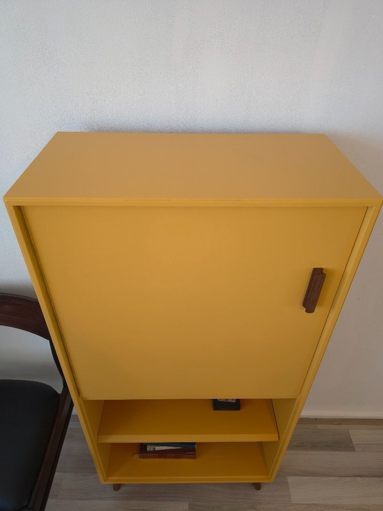 Image 1 of Mid-Century Modern Bookcase – Ochre / Saffron Yellow