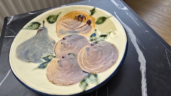 Vintage Mid-Century Spanish Studio Ceramic Wall Plate – Puigdemont (La Bisbal) – Sculpture (photo 6 of 12)