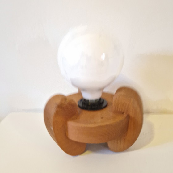 Image 1 of Vintage Lamp Danish Lamp 70s Pine