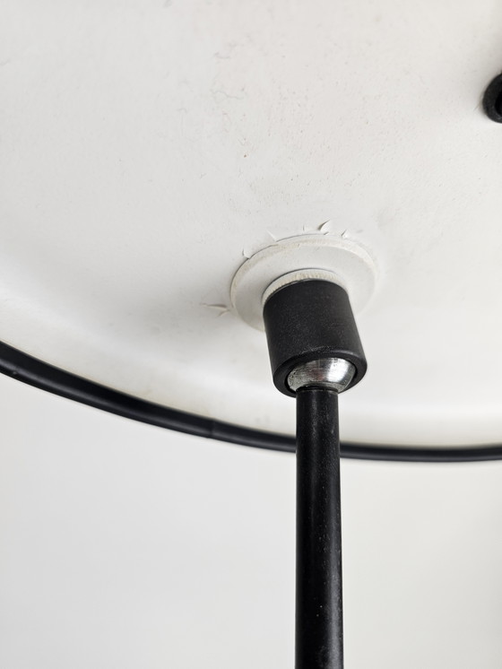 Image 1 of Zeer bijzondere space age tafellamp metaal en kunststof bol 