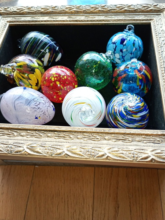 Image 1 of Weihnachtskugeln aus mundgeblasenem Glas