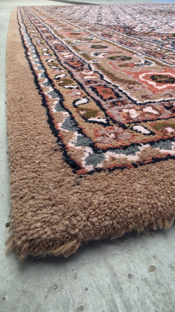Image 1 of Hand-knotted Oriental wool Bidjar rug medallion brown 248x348cm