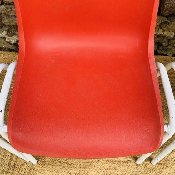 Image 1 of Set of 4 red europa chairs
