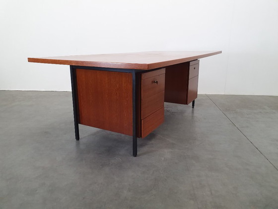Image 1 of Knoll De Coene vintage teak desk 1950s