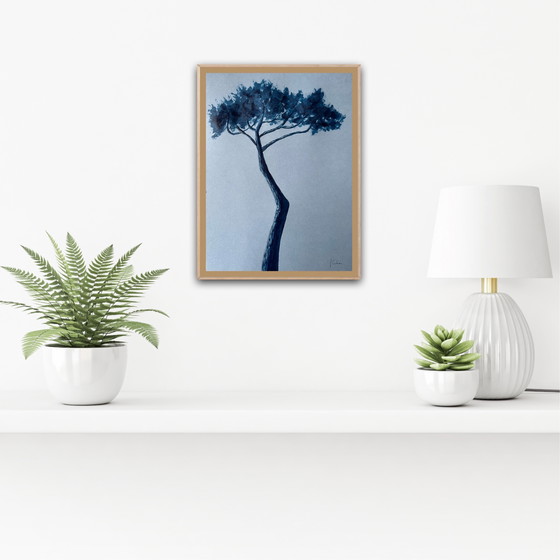 Image 1 of Tinta sobre papel, 40x30 cm. Enmarcado.