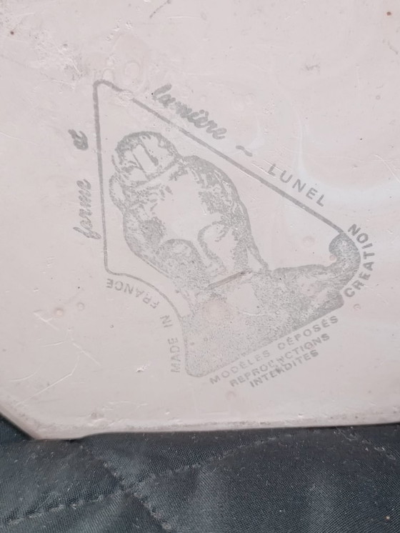 Image 1 of Skulpturale Lampe von Lunel, Frankreich, 1970er Jahre