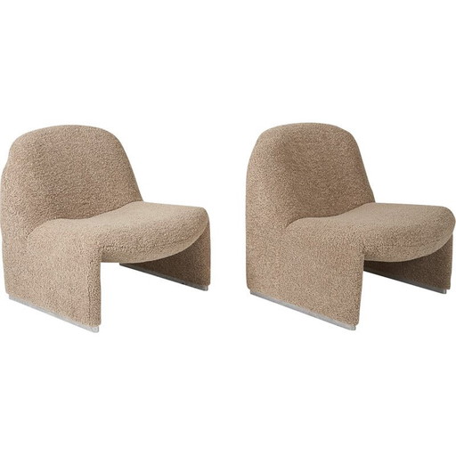 Pair of vintage Alky armchairs by Giancarlo Piretti for Artifort, 1970