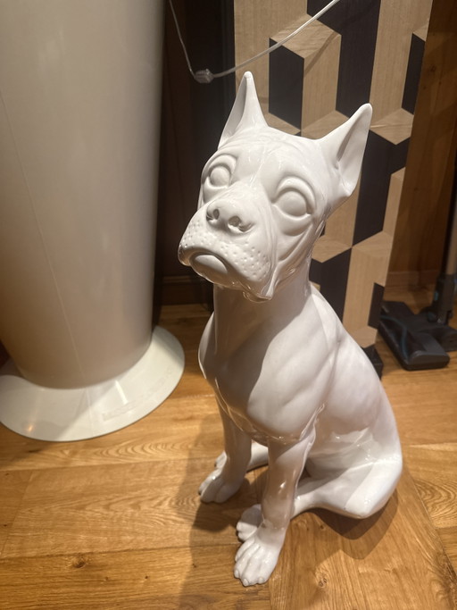 Vintage Porzellan Boxer Hund