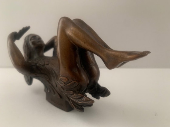 Image 1 of Escultura de Ernst Fuchs, Arte en bronce, Reina de la noche, Papageno, Arte de Papagena, Las bellas artes, La flauta mágica